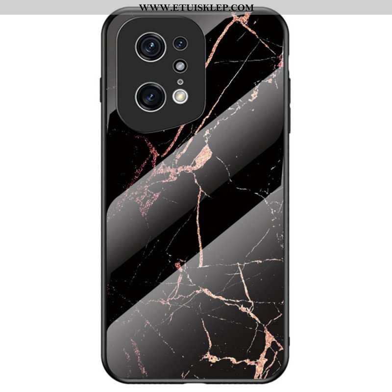 Etui do Oppo Find X5 Pro Szkło Hartowane W Kolorach Marmuru